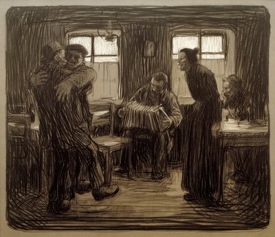 K. Kollwitz, Hamburger Kneipe von Käthe Kollwitz